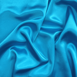 *Ткань Атлас-сатин, цвет Голубой (на отрез)  в Новочеркасске