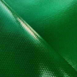 Ткань ПВХ 600 гр/м2 плотная, Зелёный (Ширина 150см), на отрез  в Новочеркасске