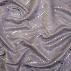 Ткань Блэкаут для штор светозатемняющая 75% &quot;Ледовое тиснение цвет Серый&quot; (на отрез)  в Новочеркасске