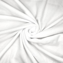 Флис Односторонний 130 гр/м2, цвет Белый (на отрез)  в Новочеркасске