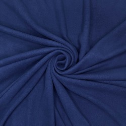 Флис Односторонний 130 гр/м2, цвет Темно-синий (на отрез)  в Новочеркасске