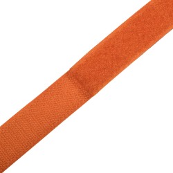Контактная лента 25мм  Оранжевый (велькро-липучка, на отрез)  в Новочеркасске
