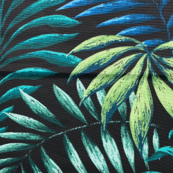 Интерьерная ткань Дак (DUCK), принт &quot;Тропические листья&quot; (на отрез)  в Новочеркасске