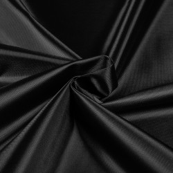 *Ткань Оксфорд 210D PU, цвет Черный (на отрез)  в Новочеркасске