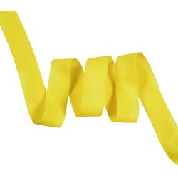Окантовочная лента-бейка, цвет Жёлтый 22мм (на отрез)  в Новочеркасске